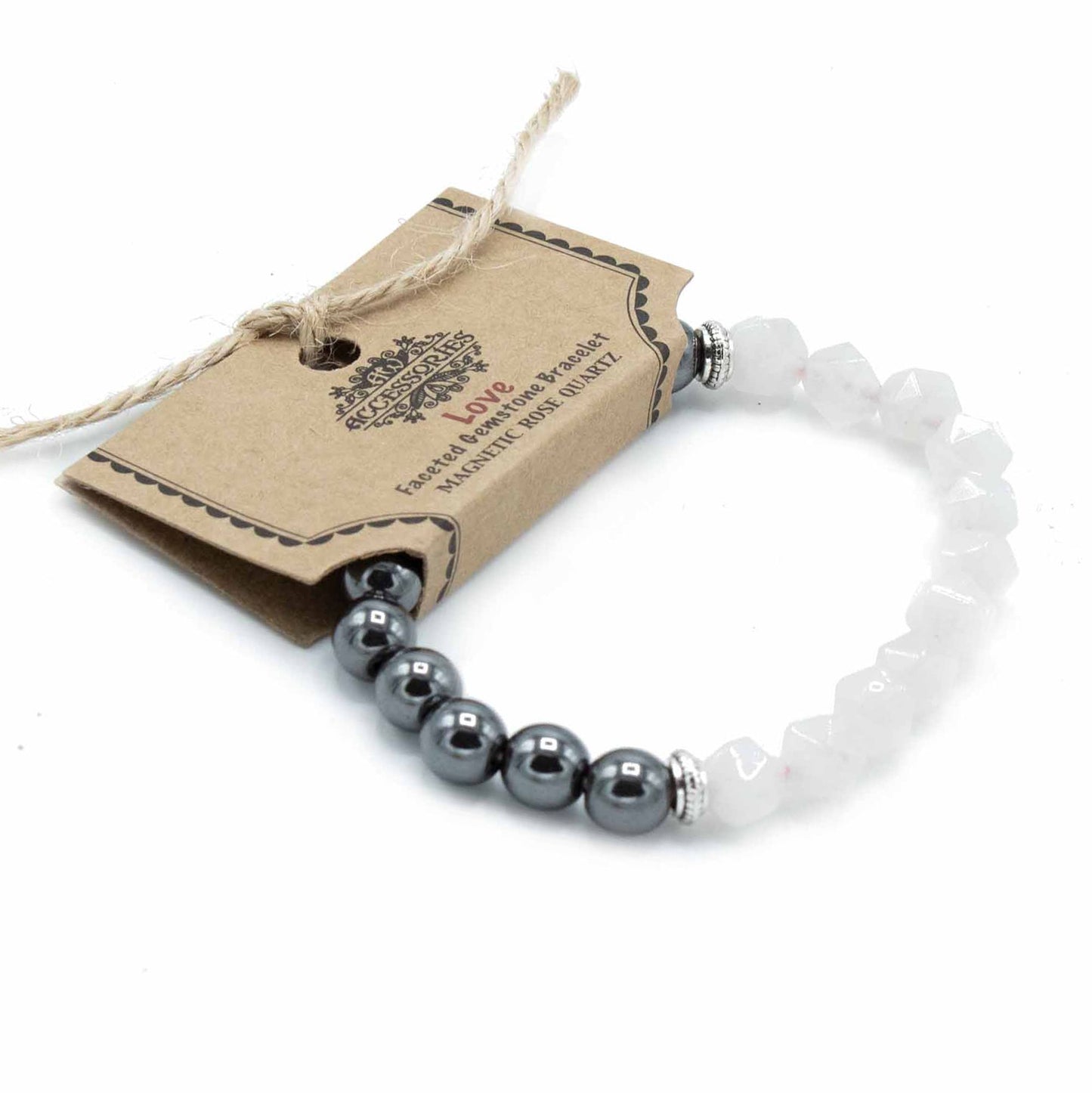 Le Bracelet Attraction de Tendresse Quartz Rose Magnétique