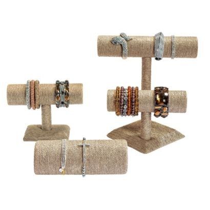 Présentoir Bracelet Double T-Bar Finition Crème