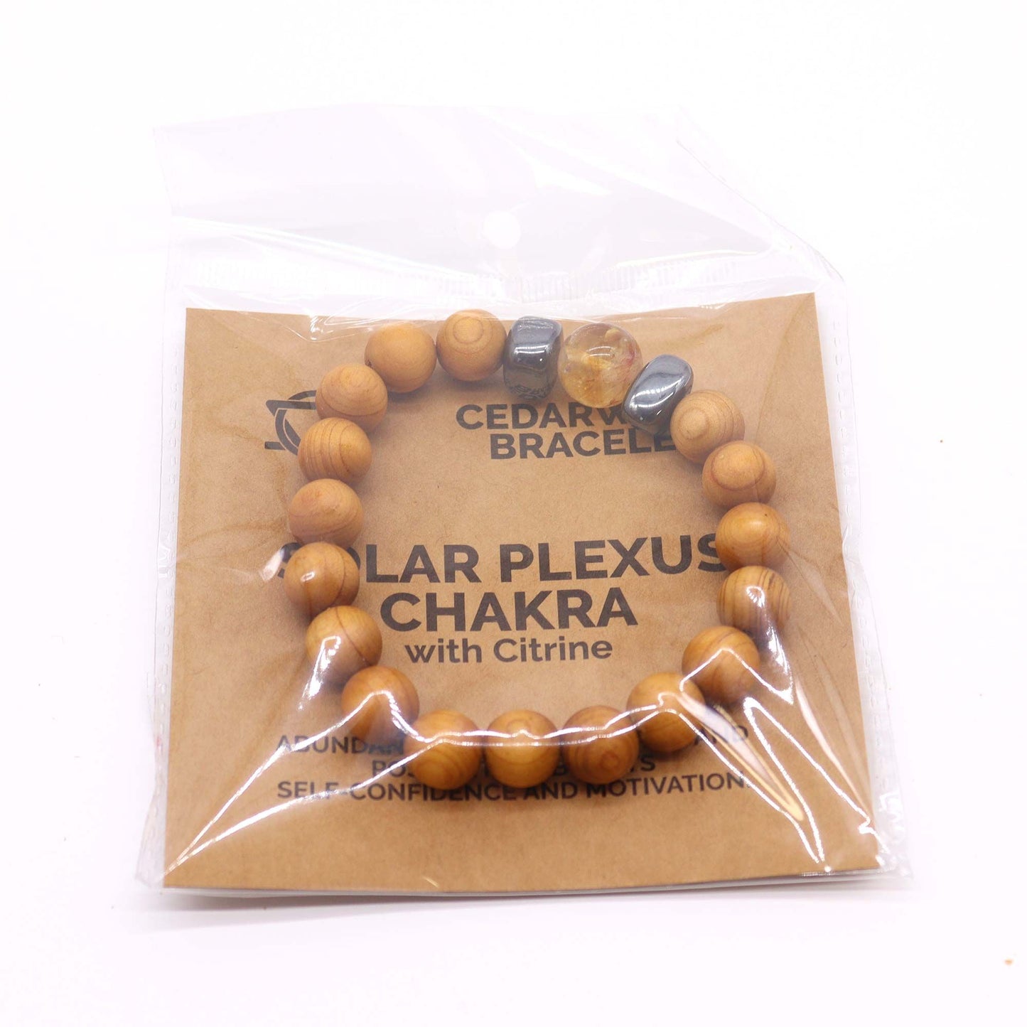 Le Bracelet Rayon de Patan Bois de Cèdre & Citrine Solaire
