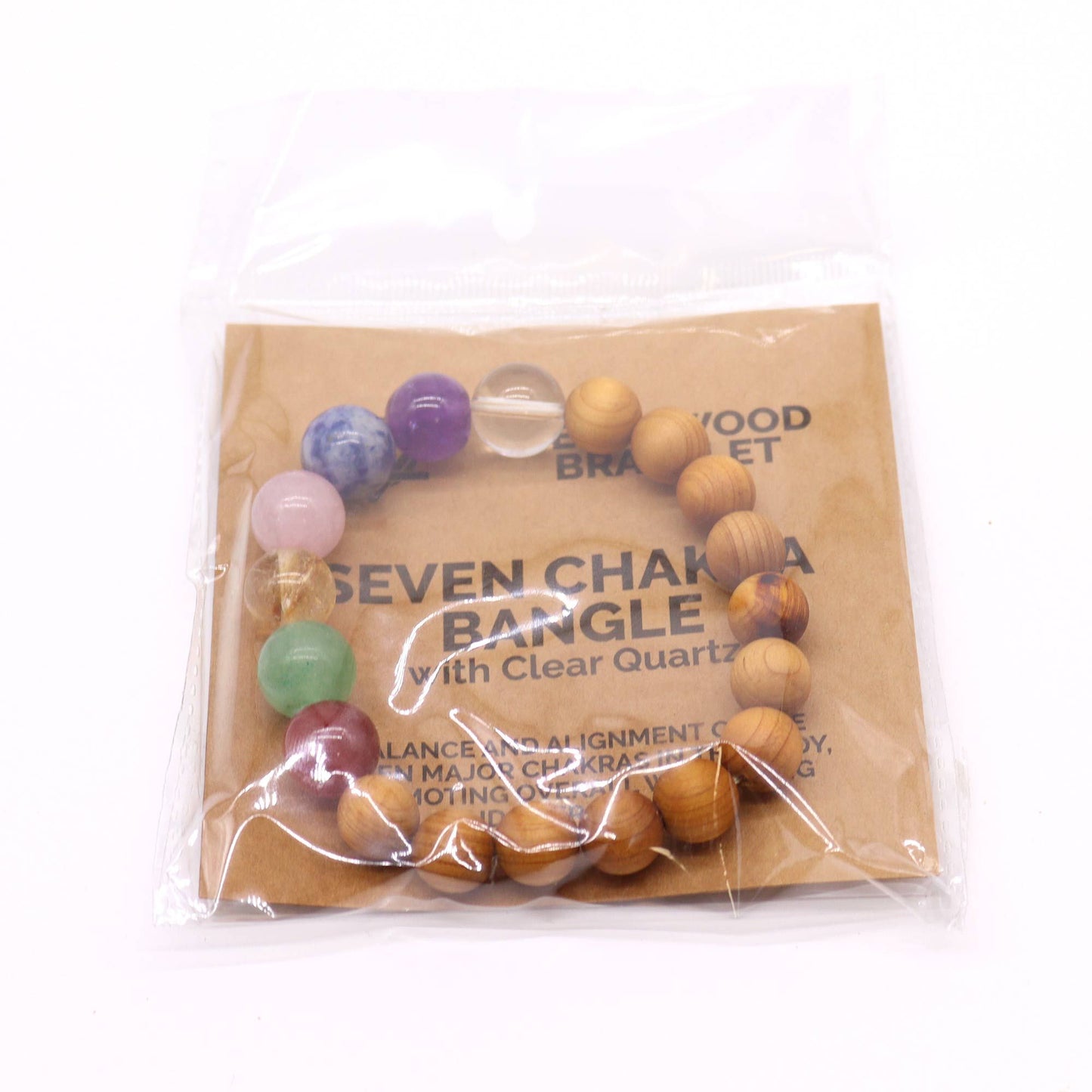 Le Bracelet Éveil de Patan Bois de Cèdre & 7 Chakras