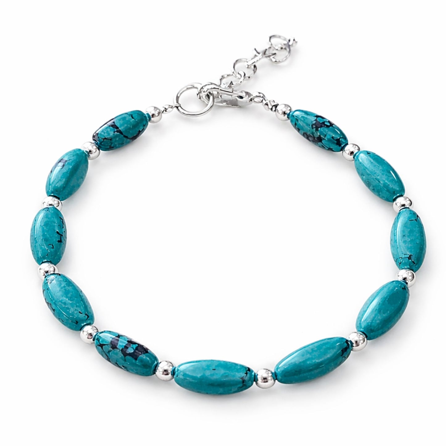 Parure Éclat des Lagons – Collier & Bracelet en Turquoise
