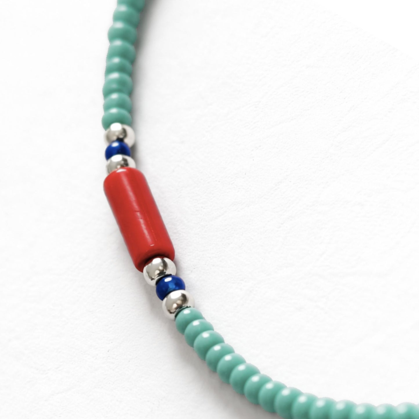 Collier Harmonie de l'Himalaya – Turquoise, Lapis-lazuli & Coralite