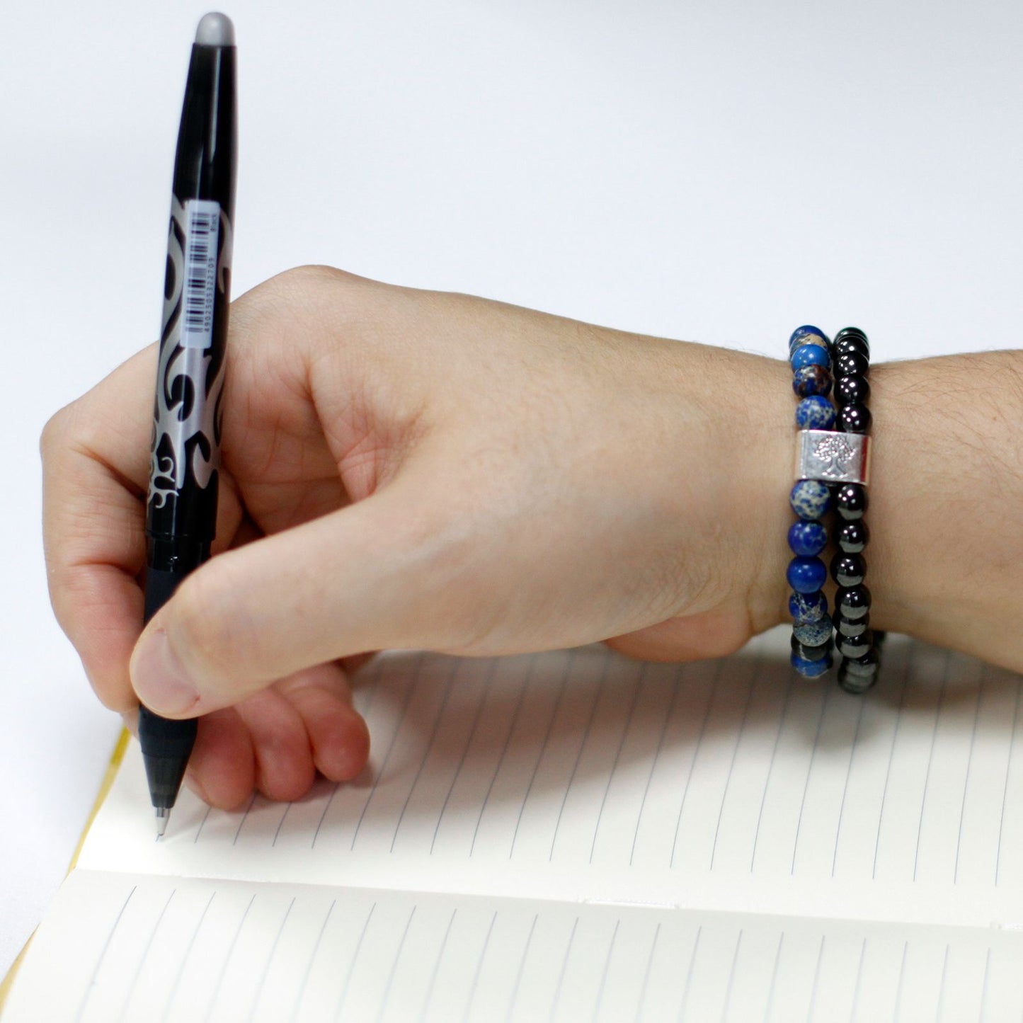 Le Bracelet Duo Intuition Profonde Sodalite & Hématite Magnétique