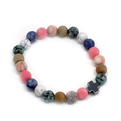Le Duo Équilibre de Paix Howlite & Pierres de Terre