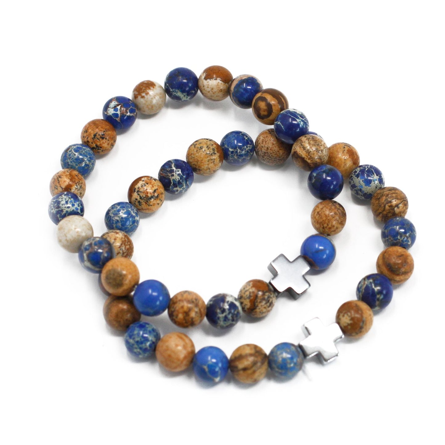 Le Duo Mélodie d'Arco Iris Bleu Cobalt & Terres Brûlées