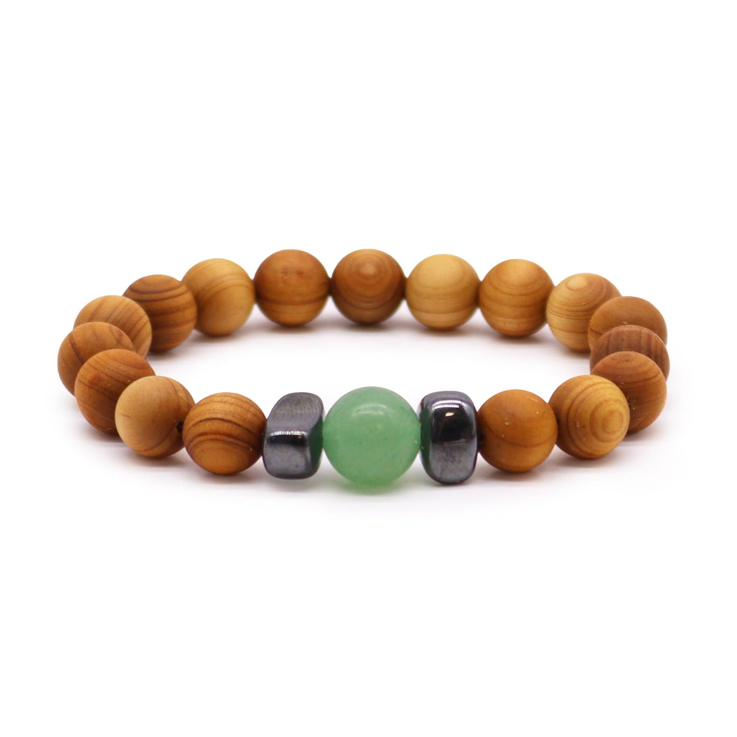 Le Bracelet Éclat du Verger Bois de Cèdre & Aventurine Sacrée