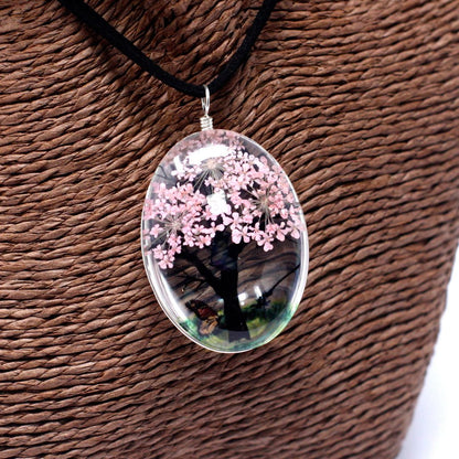 Parure Exclusive Souvenir de Printemps Arbre de Vie aux Fleurs de Cerisier