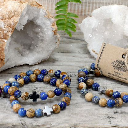 Le Duo Mélodie d'Arco Iris Bleu Cobalt & Terres Brûlées