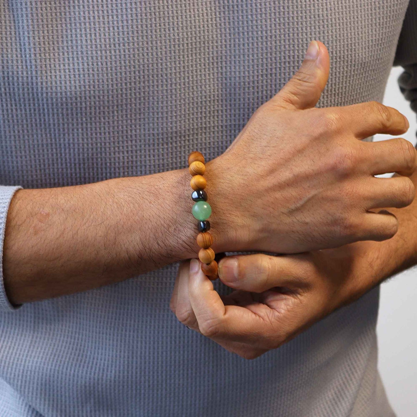 Le Bracelet Éclat du Verger Bois de Cèdre & Aventurine Sacrée