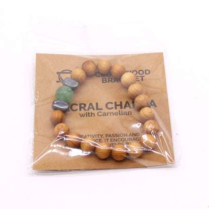 Le Bracelet Éclat du Verger Bois de Cèdre & Aventurine Sacrée