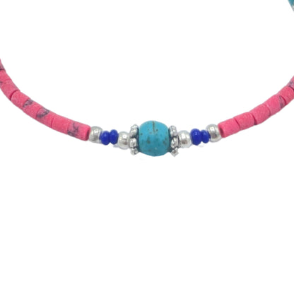 Le Bracelet Aube Himalayenne Corail Rose & Turquoise