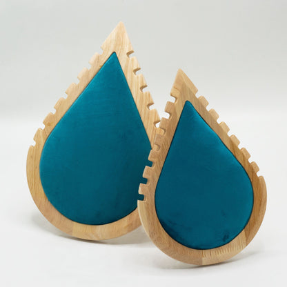 Présentoir à Colliers Goutte d'Azur – Bois & Daim
