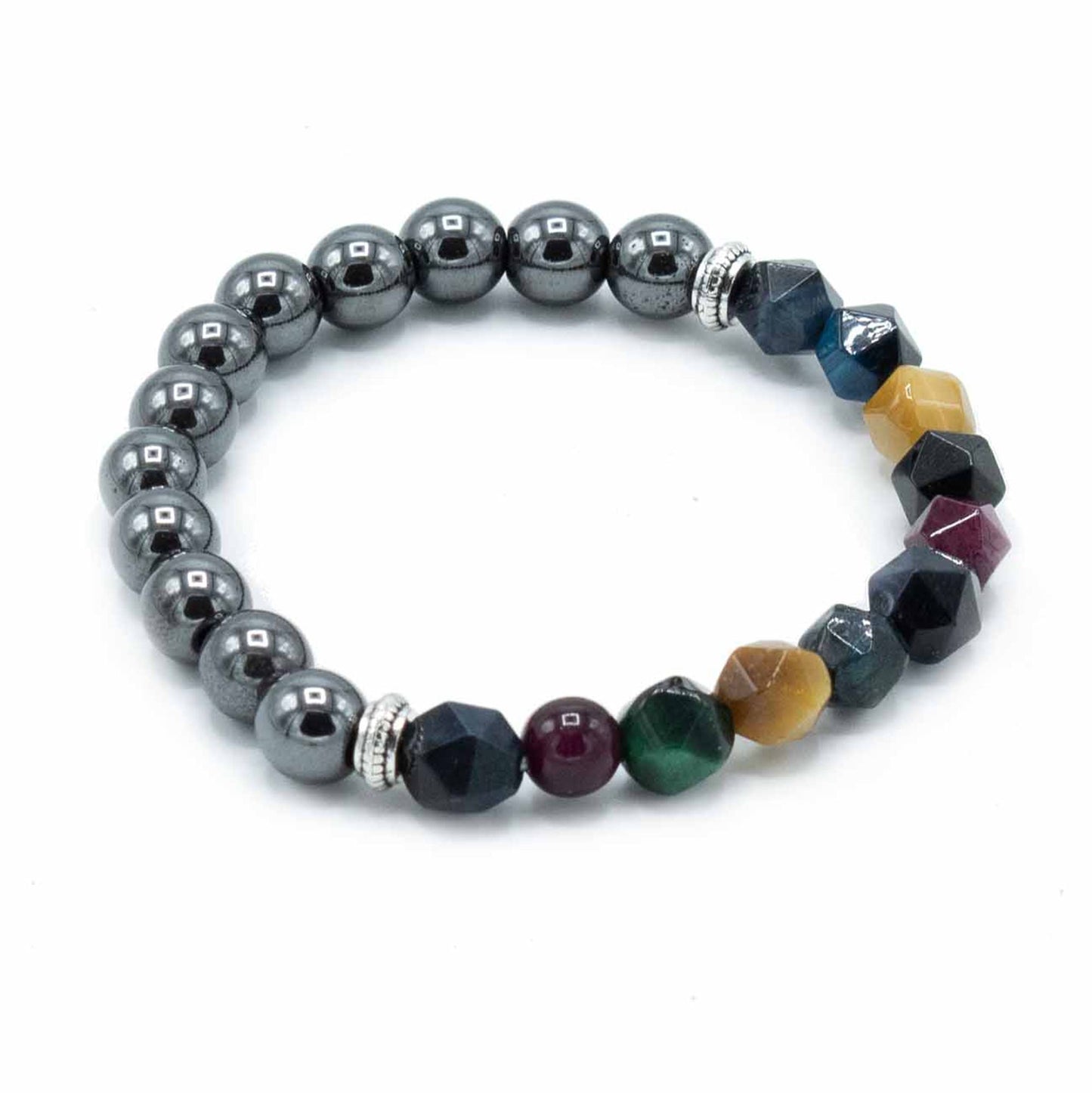 Le Bracelet Magnétisme d'Harmonie Pierres Taillées & Éclats Rainbow