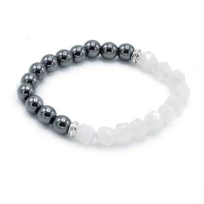 Le Bracelet Attraction de Tendresse Quartz Rose Magnétique