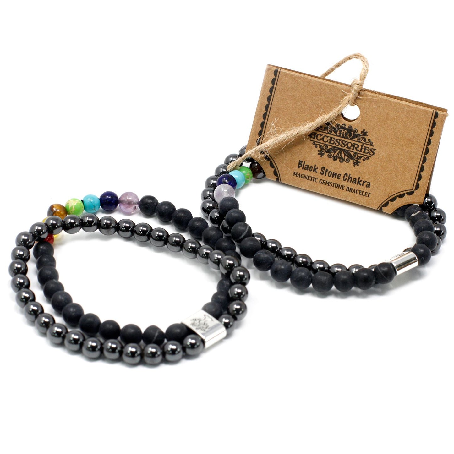 Le Bracelet Duo Énergie Sacrée Chakra & Howlite Blanche Magnétique