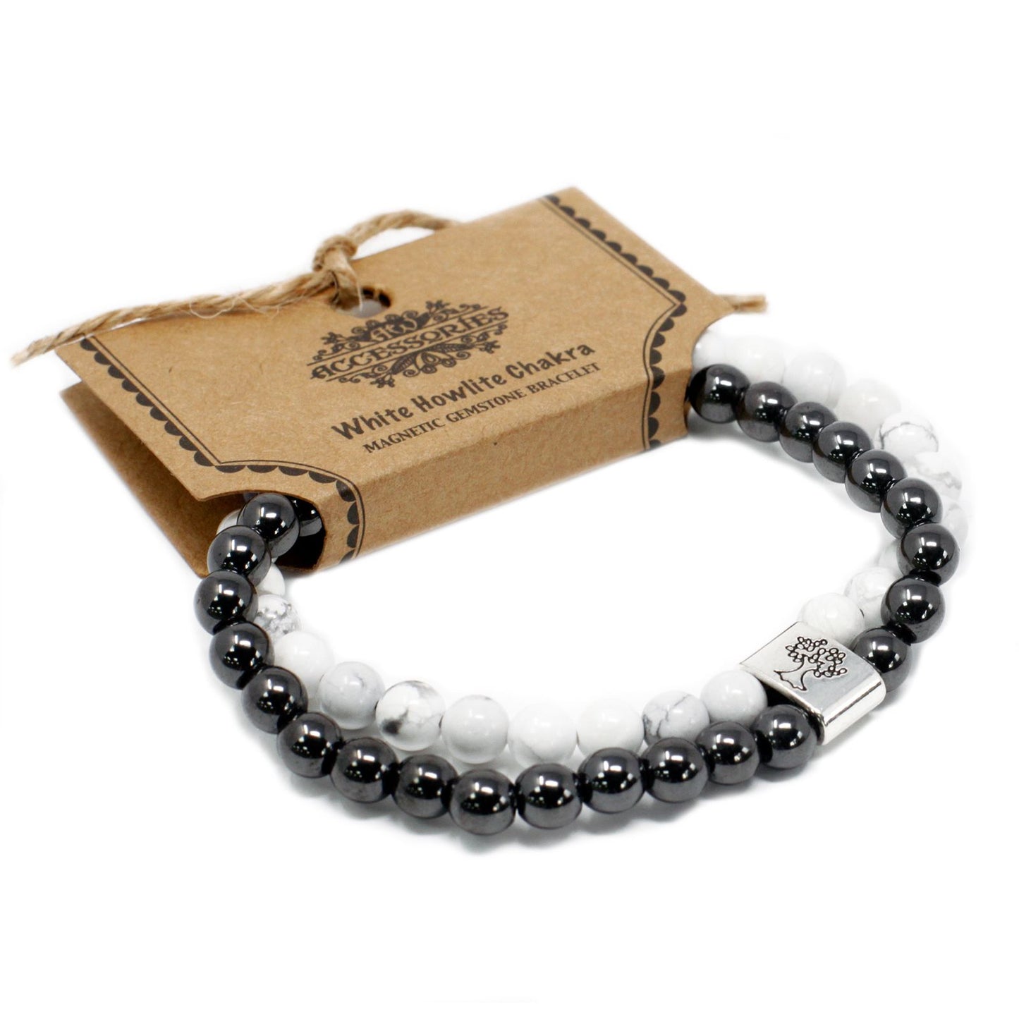 Le Bracelet Duo Harmonie du Cœur Rhodonite & Hématite Magnétique